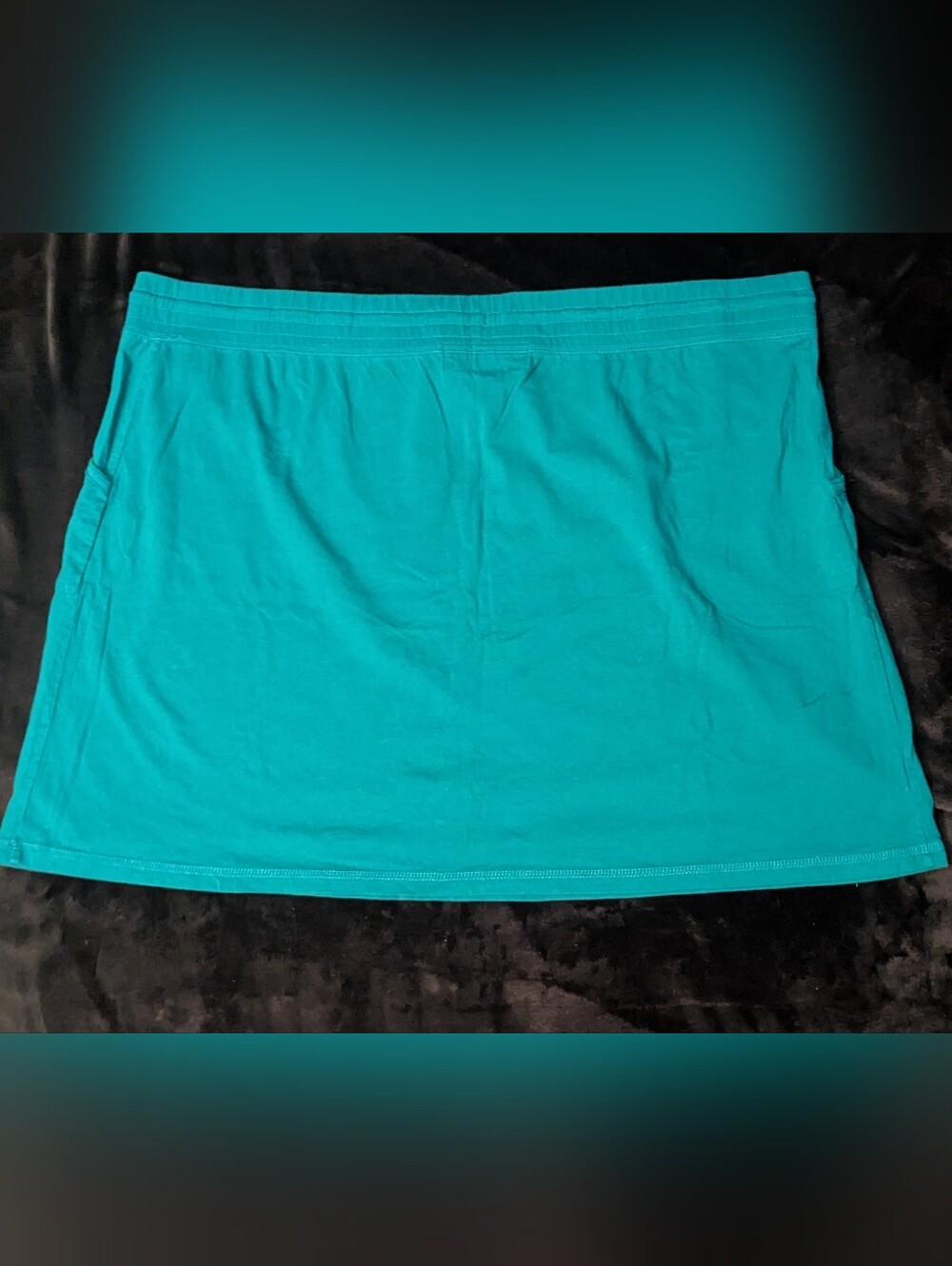Merona Teal Drawstring Skirt - Women Plus Size 3X - Picture 5 of 6